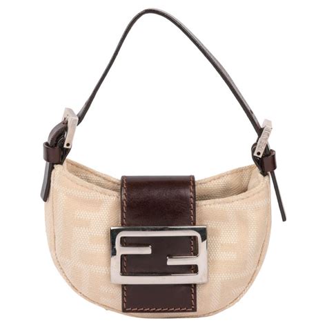 brown calfskin metallic whipstitich baguette fendi|FENDI Calfskin Whipstitch Baguette Brown .